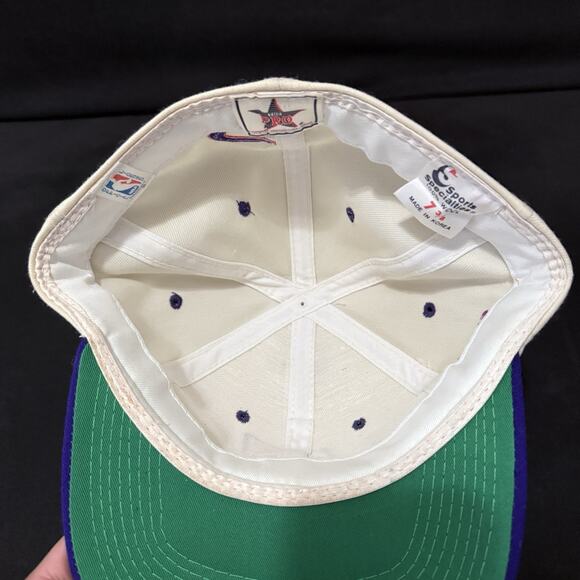 Vintage 90s Sports Specialties Phoenix Suns Wool Script Snapback Hat NBA READ! - Picture 4 of 7